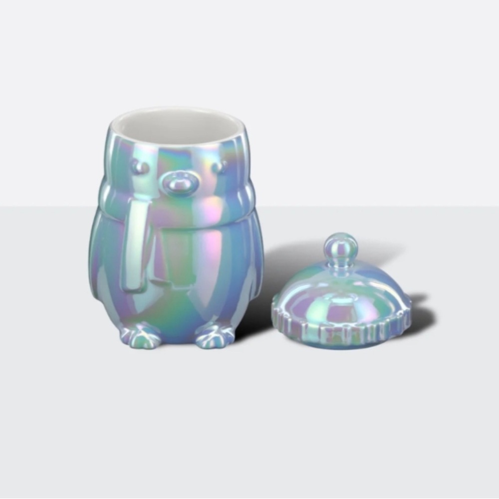 Starbucks Iridescent Blue Ceramic 14oz Penguin Mug BNWT - Picture 4 of 7